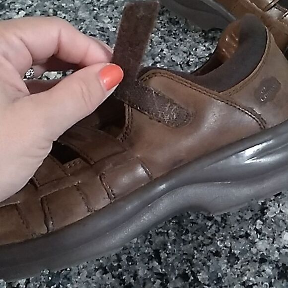 Dr. Comfort Brown Leather Casual Sandals. Size 9 Wide main image 8